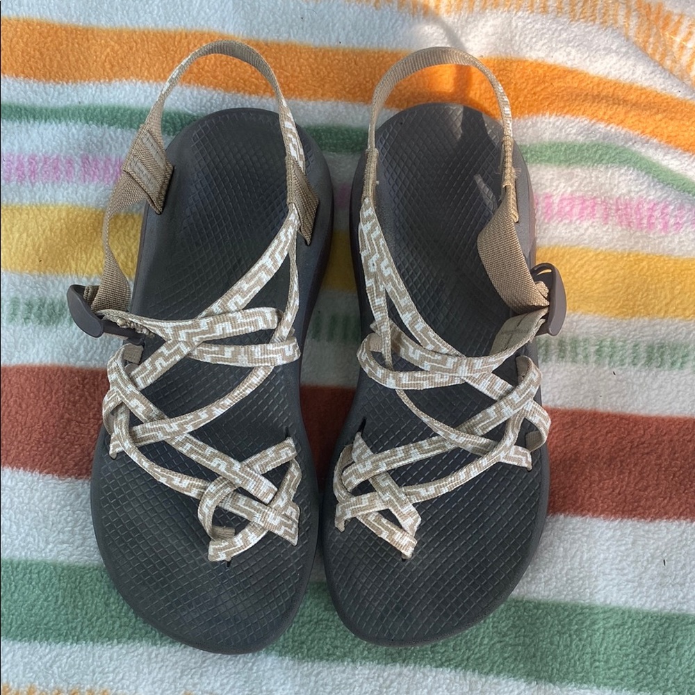 Chaco Tan and Black Sandals for Outdoor Adventures